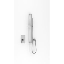 Kohlman Excelent zestaw prysznicowy podtynkowy z drążkiem chrom QW220HSP2