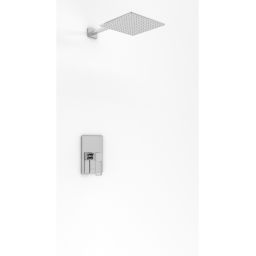 Kohlman Nexen zestaw prysznicowy podtynkowy z deszczownicą 25 cm chrom QW220UQ25