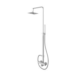 Kohlman Foxal zestaw prysznicowy ścienny termostatyczny z deszczownicą chrom QW273F