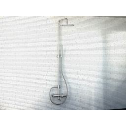 Kohlman Maxima zestaw wannowo-prysznicowy ścienny chrom QW277M