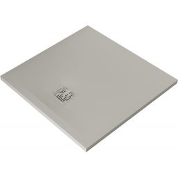 Kludi Terra brodzik kwadratowy 80x80 cm jasny szary mat 08DW09O2