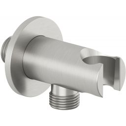 Kludi A-QA przyłącze kątowe z uchwytem nikiel szczotkowany 65567N5-00