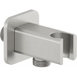 Kludi A-QA przyłącze kątowe z uchwytem nikiel szczotkowany 65568N5-00