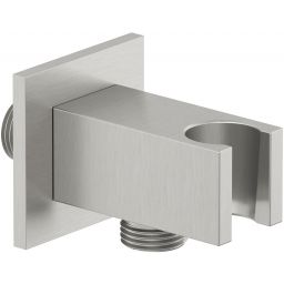 Kludi A-QA przyłącze kątowe z uchwytem nikiel szczotkowany 65569N5-00