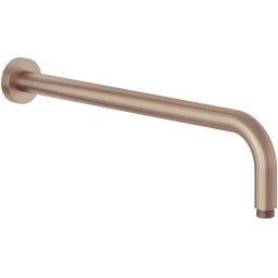 Kludi A-QA ramię prysznicowe 40 cm ścienne brązowy szczotkowany 66514N1-00