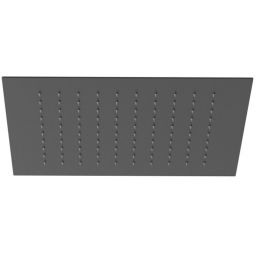Kludi Asana deszczownica 34x34 cm kwadratowa czarny mat 6940039-00