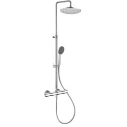 Kronenbach Duschsysteme 2.0 zestaw prysznicowy ścienny termostatyczny z deszczownicą chrom 27114000 KBN