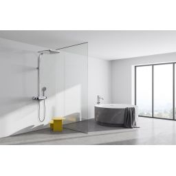 Kronenbach zestaw prysznicowy ścienny termostatyczny z deszczownicą chrom 38393000KB