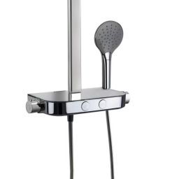 Kronenbach zestaw prysznicowy ścienny termostatyczny z deszczownicą chrom 38393000KB