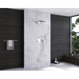 Kronenbach Spa deszczownica 50x25 cm prostokątna chrom KBMBBPRBOR250-2