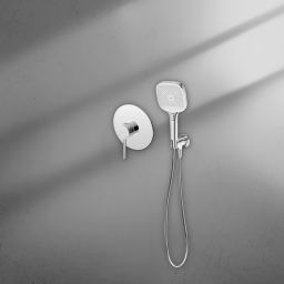 Ksuro 01 zestaw bateria prysznicowa podtynkowa ze słuchawką 3-funkcyjną chrom 17004010