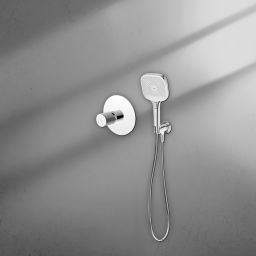 Ksuro 02 zestaw bateria prysznicowa podtynkowa ze słuchawką 3-funkcyjną chrom 17013010