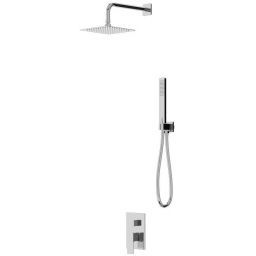 LaVita Aquila zestaw prysznicowy podtynkowy z deszczownicą chrom