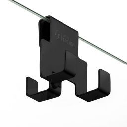 New Trendy wieszak na ręcznik czarny AK-0004