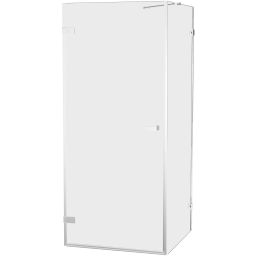New Trendy Oxia kabina prysznicowa 80x80 cm kwadratowa lewa chrom połysk/szkło przezroczyste AXJ-0061-WU