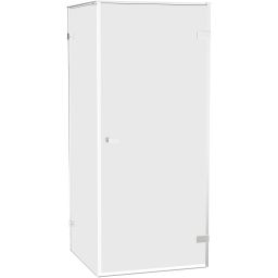 New Trendy Oxia kabina prysznicowa 80x80 cm kwadratowa prawa chrom połysk/szkło przezroczyste AXJ-0085