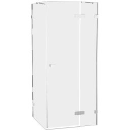 New Trendy Oxia kabina prysznicowa 80x80 cm kwadratowa prawa chrom połysk/szkło przezroczyste AXJ-0133-WU