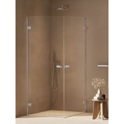 New Trendy Oxia kabina prysznicowa 80x80 cm kwadratowa chrom połysk/szkło przezroczyste AXJ-0167