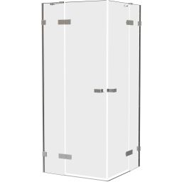 New Trendy Oxia kabina prysznicowa 80x80 cm kwadratowa chrom połysk/szkło przezroczyste AXJ-0178-WU
