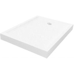 New Trendy Mild Stone brodzik prostokątny 90x80 cm biały B-0527