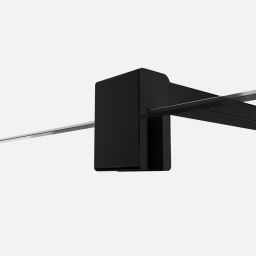 New Trendy Velio Black ścianka prysznicowa 80 cm czarny mat/szkło przezroczyste D-0141B