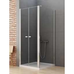 New Trendy New Soleo kabina prysznicowa 90x90 cm kwadratowa chrom połysk/szkło przezroczyste D-0145A/D-0092B-WP