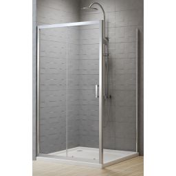 New Trendy Varia kabina prysznicowa 120x80 cm prostokątna chrom/szkło przezroczyste D-0190A/D-0104B