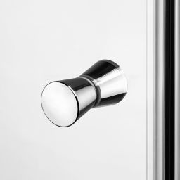 New Trendy Superia drzwi prysznicowe 80 cm wnękowe chrom/szkło przezroczyste D-0330A