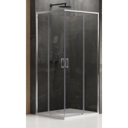 New Trendy Prime kabina prysznicowa 80x80 cm kwadratowa chrom połysk/szkło przezroczyste D-0294A/D-0295A