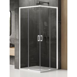 New Trendy Prime White kabina prysznicowa 70x120 cm biały mat/szkło przezroczyste D-0394A/D-0405A