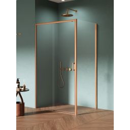 New Trendy Prime Copper Brushed kabina prysznicowa 140x90 cm prostokątna miedź szczotkowana/szkło przezroczyste D-0820A/D-0342B