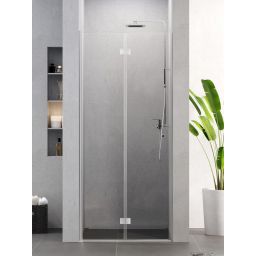 New Trendy Superia drzwi prysznicowe 80 cm składane chrom połysk/szkło przezroczyste D-1031A