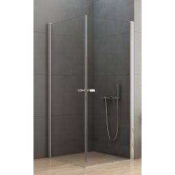 New Trendy New Soleo kabina prysznicowa 90 cm kwadratowa chrom/szkło przezroczyste D-0141A/D-0141A