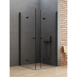 New Trendy New Soleo Black kabina prysznicowa 70x70 cm czarny mat/szkło przezroczyste D-0233A/D-0237A
