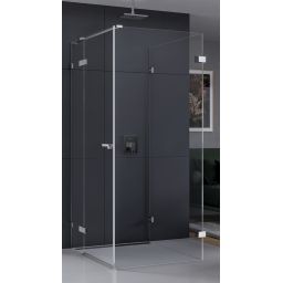 New Trendy Eventa kabina prysznicowa 90 cm kwadratowa lewa chrom/szkło przezroczyste EXK-0202