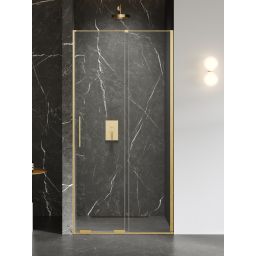 New Trendy Smart Gold Brushed drzwi prysznicowe 150 cm rozsuwane złoty szczotkowany/szkło przezroczyste EXK-7506
