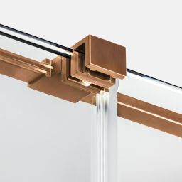 New Trendy Smart kabina prysznicowa 120x90 cm prostokątna miedź szczotkowana/szkło przezroczyste EXK-7678