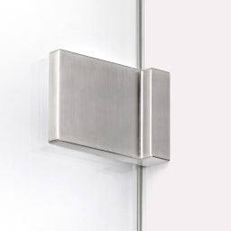 New Trendy Avexa Nickel Brushed kabina prysznicowa 90x70 cm prostokątna lewa nikiel szczotkowany/szkło przezroczyste EXK-8477