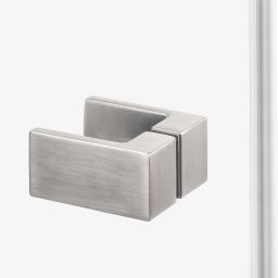 New Trendy Avexa Nickel Brushed kabina prysznicowa 80x80 cm kwadratowa nikiel szczotkowany/szkło przezroczyste EXK-8531