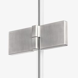 New Trendy Avexa Nickel Brushed kabina prysznicowa 90x90 cm kwadratowa przyścienna prawa nikiel szczotkowany/szkło przezroczyste EXK-8602