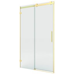 New Trendy Softi X Gold Brushed drzwi prysznicowe 100 cm rozsuwane lewe złoty szczotkowany/szkło przezroczyste EXK-8922