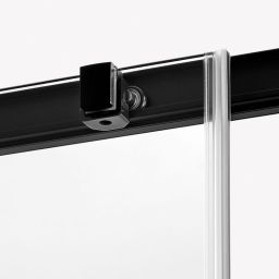 New Trendy Prime Black kabina prysznicowa 100x70 cm prostokątna przyścienna lewa czarny mat/szkło przezroczyste K-1000