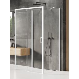 New Trendy Prime White kabina prysznicowa 100x70 cm prostokątna biały mat/ K-1004