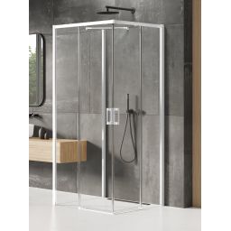 New Trendy Prime White kabina prysznicowa 70x80 cm prawa biały mat/szkło przezroczyste K-1534