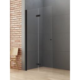 New Trendy New Soleo Black ścianka prysznicowa walk-in 90 cm lewa czarny mat/szkło przezroczyste K-5753