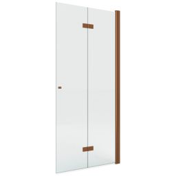 New Trendy New Soleo Copper Brushed ścianka prysznicowa walk-in 100 cm prawa miedź szczotkowana/szkło przezroczyste K-5786