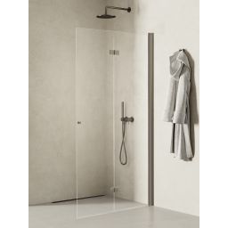 New Trendy New Soleo Gunmetal Brushed ścianka prysznicowa walk-in 120 cm prawa gunmetal szczotkowany/szkło przezroczyste K-5798