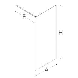 New Trendy Velio Walk-in ścianka prysznicowa 140 cm chrom/szkło przezroczyste D-0139B