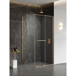 New Trendy Smart Gold Brushed kabina prysznicowa 100x90 cm złoty szczotkowany/szkło przezroczyste EXK-7561