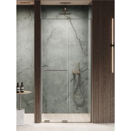 New Trendy Smart Gunmetal Brushed drzwi prysznicowe 140 cm rozsuwane gunmetal szczotkowany/szkło przezroczyste EXK-7828